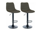 Set of 2 silver metal stools 45x46x89 cm 10 0004312 73981AJHB