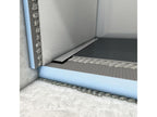 Sunmeub Neo 120x80 cm tileable shower tray with horizontal drain, Sunmeub sealing strip and adhesive 320 40368VHXR