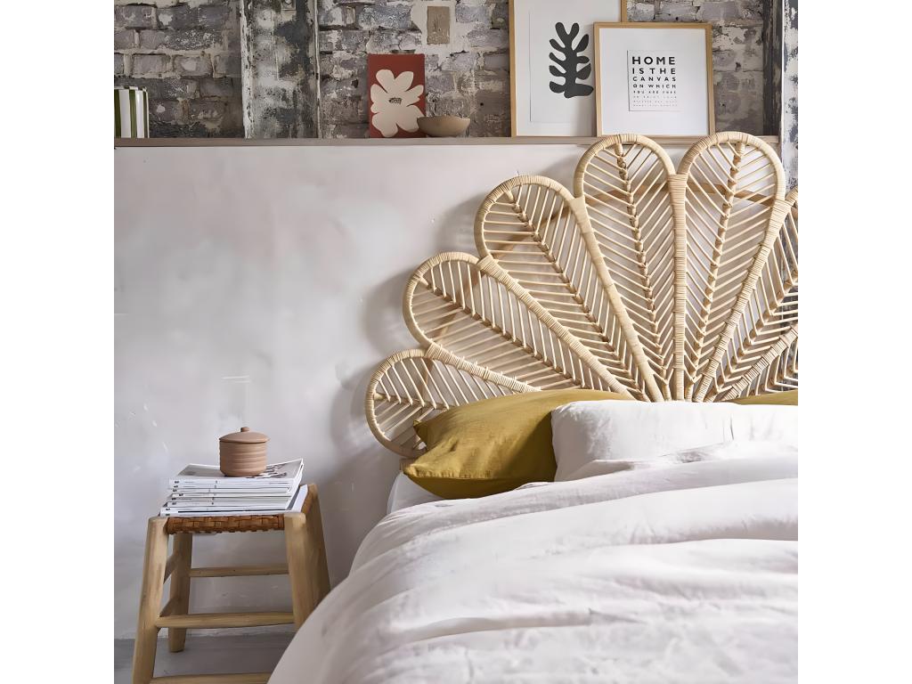 Natural rattan headboard 140 cm 12286NQSI