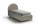 Homeboisstore Single Bed, Storage Bed with Fabric Upholstery, Made in Italy, Front Opening, Includes 80x190 cm Mattress, Homeboisstore 25114USGE