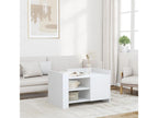 White coffee table 80x50x50 cm engineered wood 58517LGIP