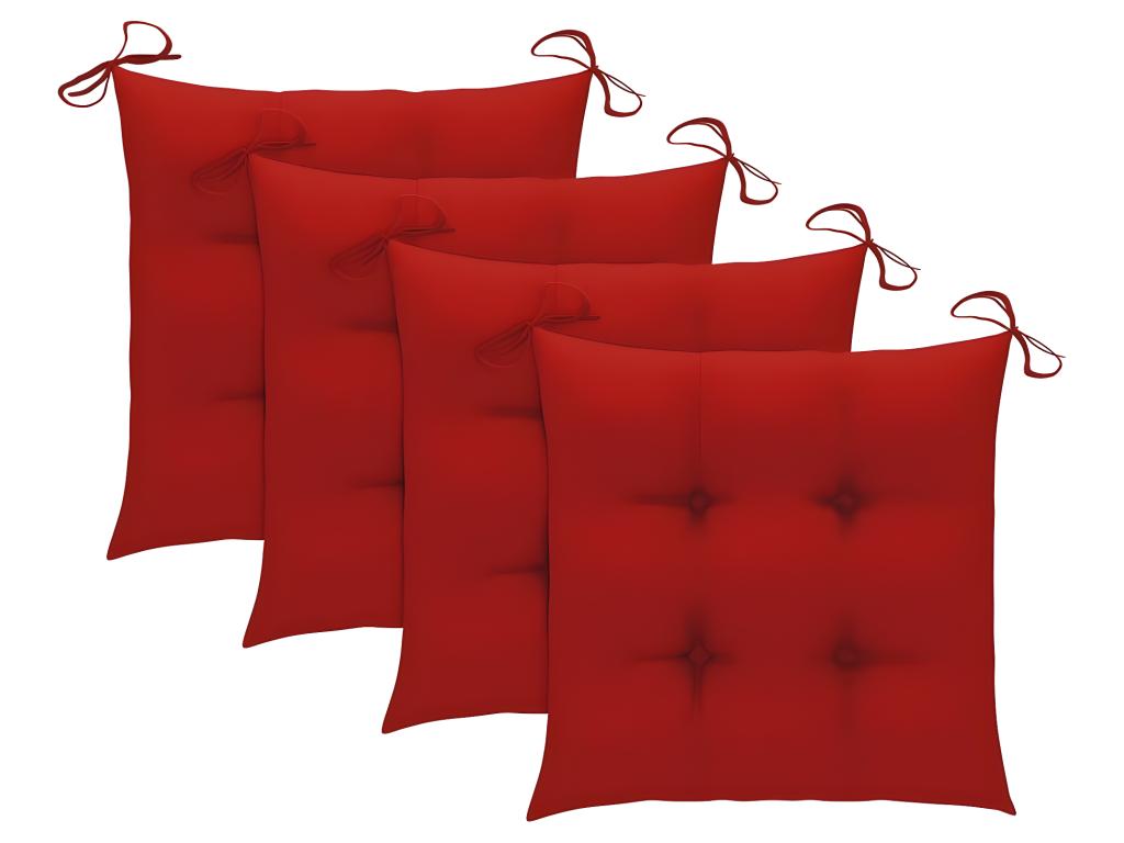 Sunmeub Solid Wood Outdoor Dining Chairs, Set of 4 with Cushions 86322EWOR