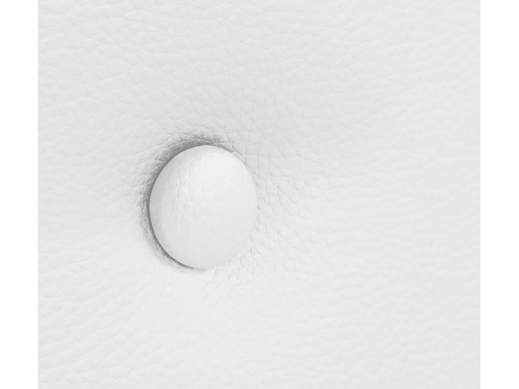 Sunmeub Faux Leather Headboard with 2 Buttons, 150x105cm, with Legs, for 150cm Beds - White 05278FRWB