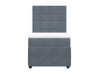 Sunmeub bed base with mattress, dark grey, 100x200 cm, 76797BXJL