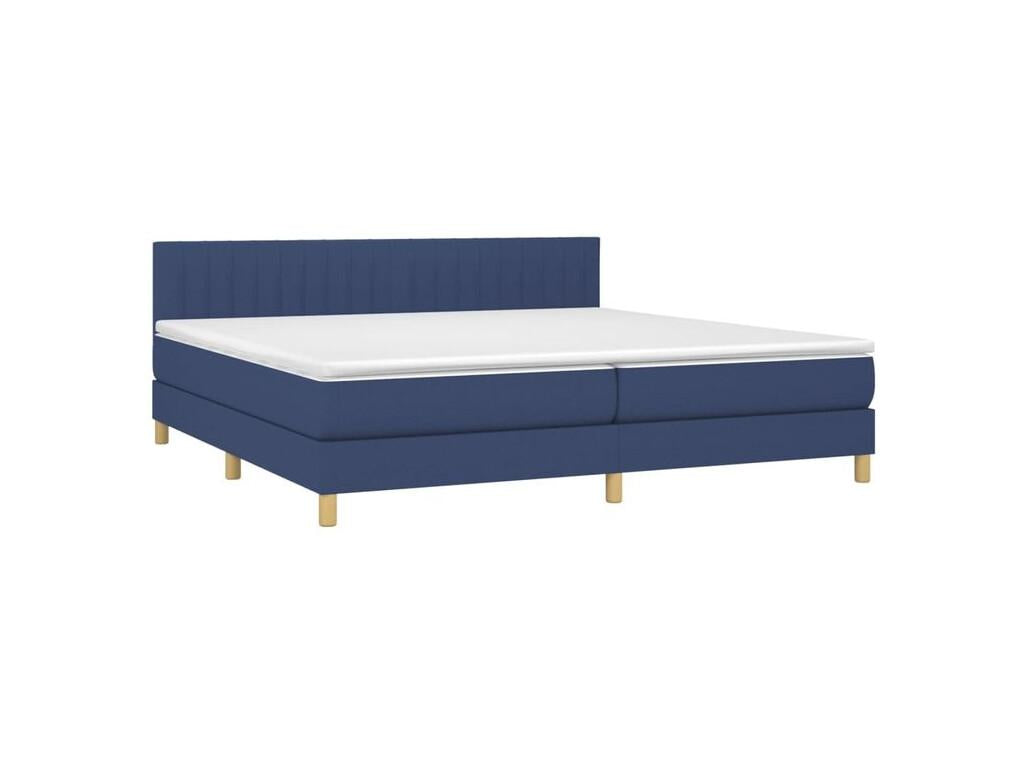 Bed base at Homeboisstore with mattress, Blue 200x200 Fabric 31138GMRI