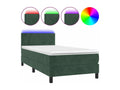 Sunmeub bed base with LED mattress, dark green, 100x200 cm, 92108KVOU
