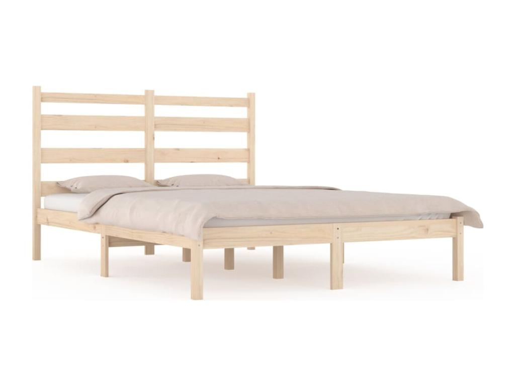 Solid pine wood bed frame 120x190 cm Small Double 32289XXRG