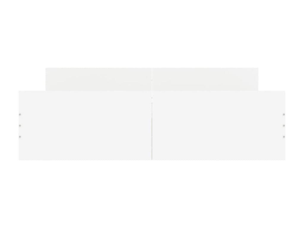 Bed frame with headboard and footboard, white, 140x200 cm, 98139VFYS