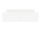 Bed frame with headboard and footboard, white, 140x200 cm, 98139VFYS
