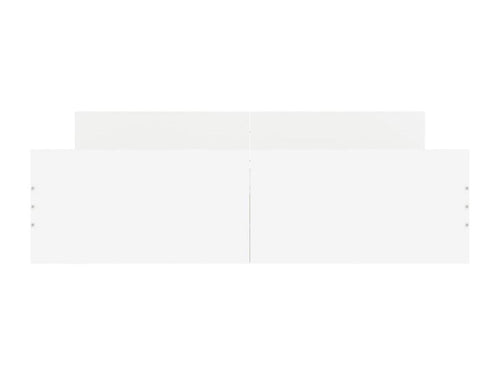 Bed frame with headboard and footboard, white, 140x200 cm, 98139VFYS