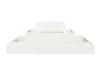 White Planter 80x80x27 Solid Pine Wood 12587BAGT
