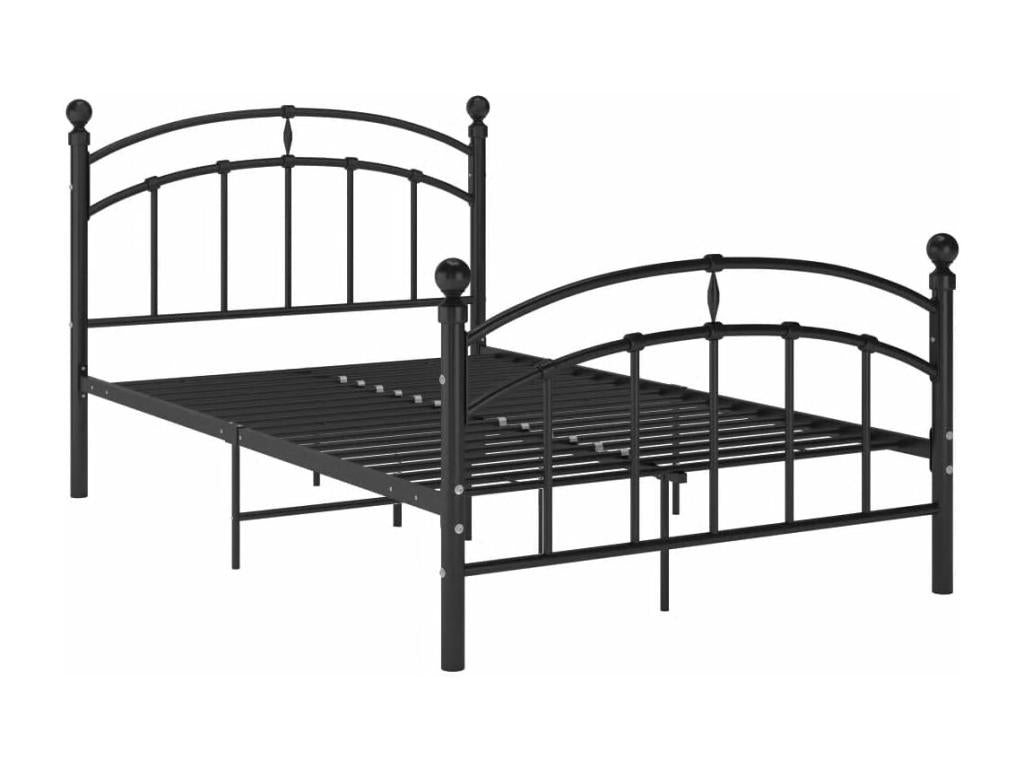 Black Metal Bed Frame 120x200 cm 40083VDYM
