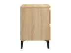 Sunmeub 2-piece oak bedside tables, 40x35x50 cm, engineered wood, 96294IMJT