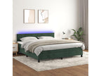 Sunmeub bed base with LED mattress, dark green, 160x200 cm, 10809ZZJI
