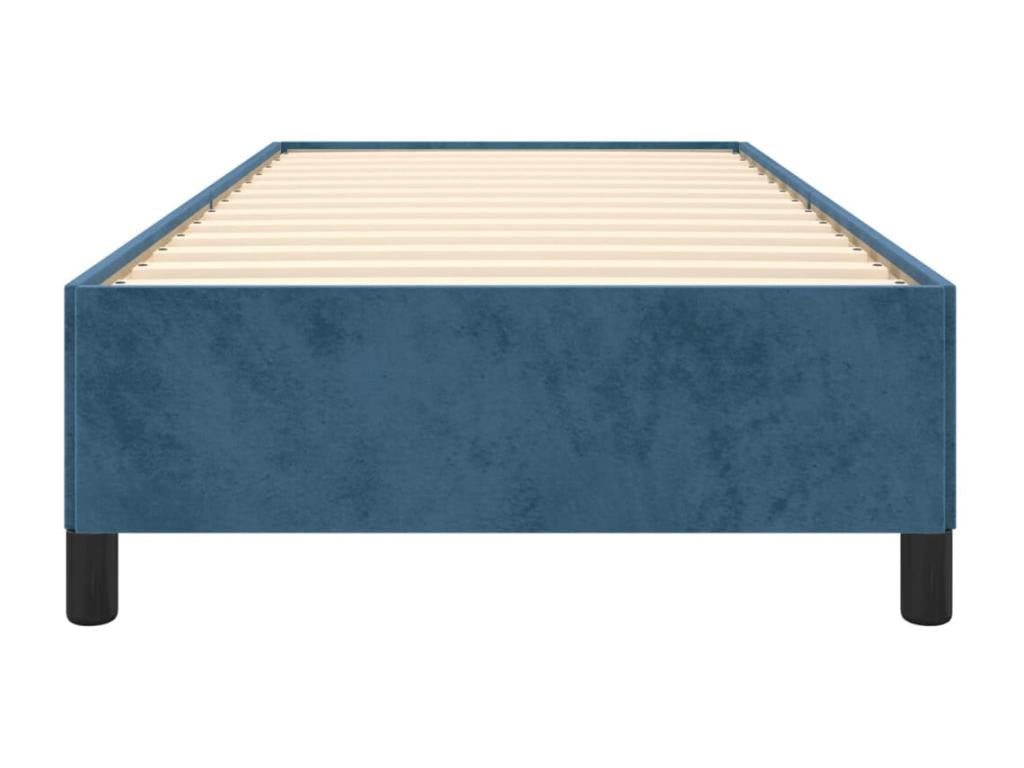 Dark Blue Bed Frame 90x200 cm Velvet 81724KOOE