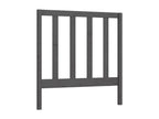 Grey Headboard 81x4x100 cm Solid Pine Wood 35709FJSJ
