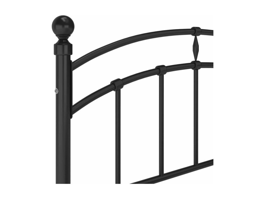 Black Metal Bed Frame 120x200 cm 40083VDYM