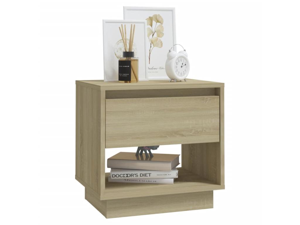 Sunmeub Oak Bedside Tables, 2 Pieces, 45x34x44 cm, 31954GWRA