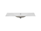Inset ceramic washbasin - White - W 121 x D 46 x H 17 cm 68321KPDR