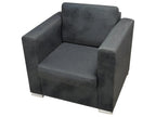 Dark grey fabric armchair 22270ZVDA