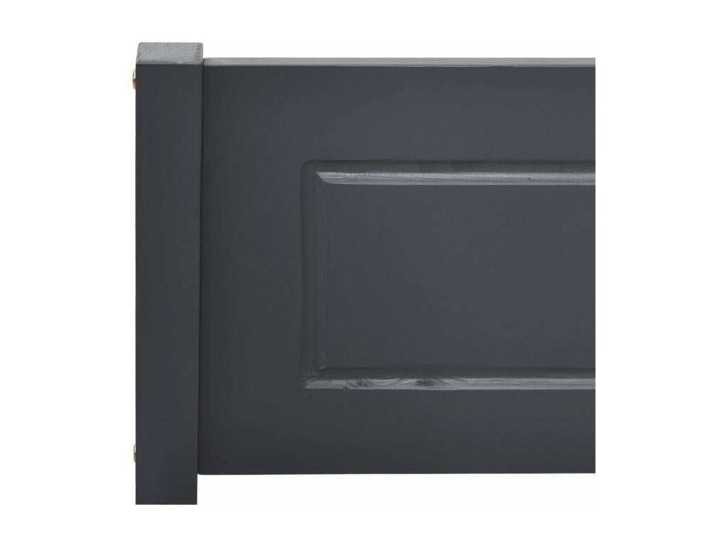 Solid pine wood bed frame, grey, 120x200 cm, 94884BSLT