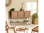 Sunmeub - 3-Door Recycled Teak Wood Sideboard 23199HSWM