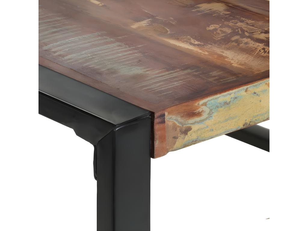 Dining table 140x140x75 cm Solid reclaimed wood 08584WDYX