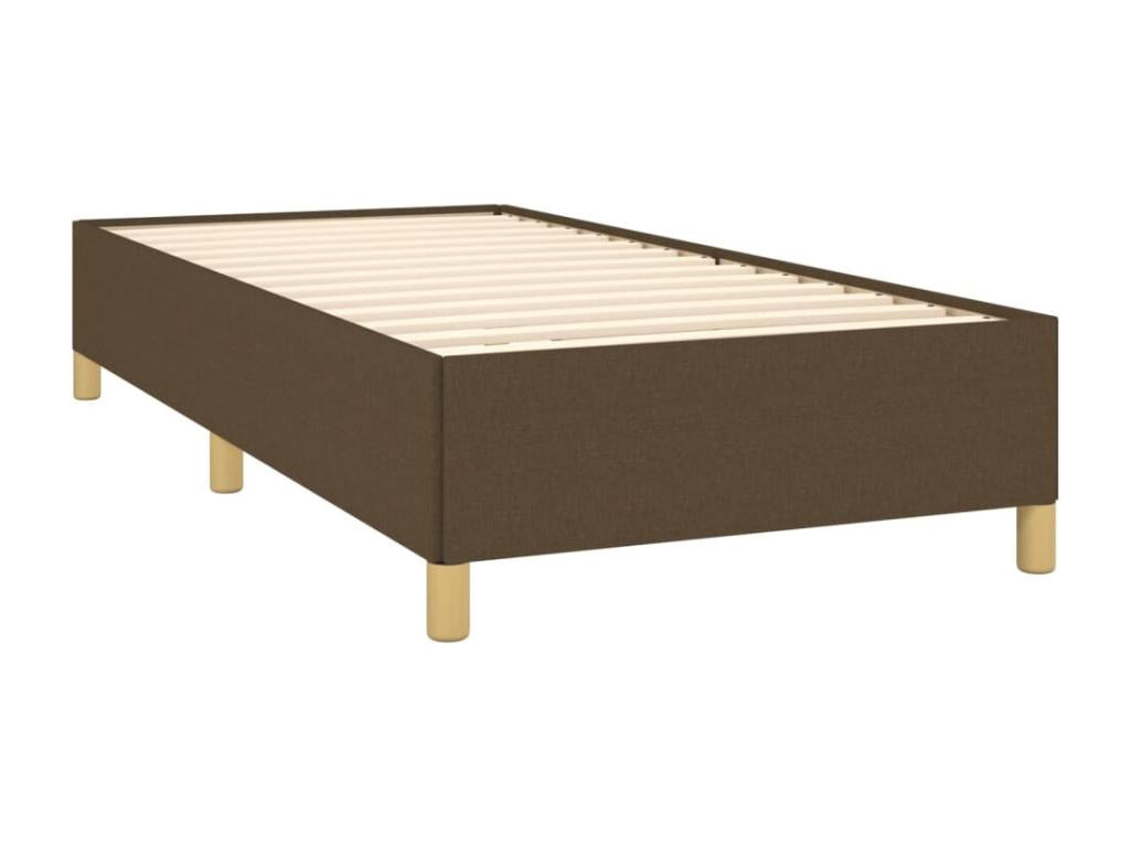 Dark Brown Bed Frame 90x200 cm Fabric 89365AYQS