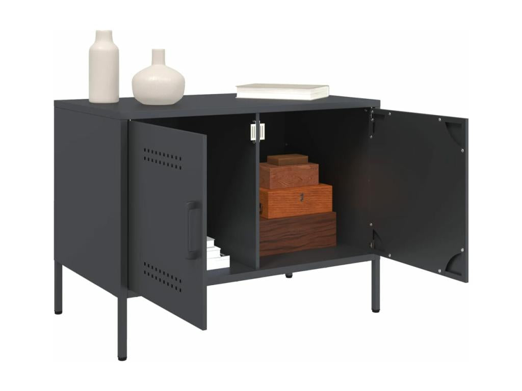 Anthracite TV stand 68x39x50.5 cm steel 83482ELHW