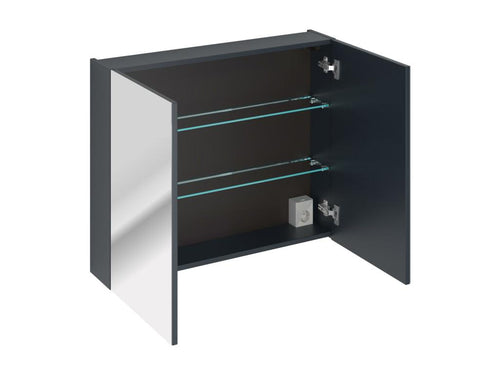 Sunmeub FE MC80 2D Bathroom Cabinets 80x17x65 Blue 26434YBCN