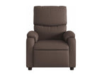 Brown Faux Leather Reclining Armchair 82473VNOZ