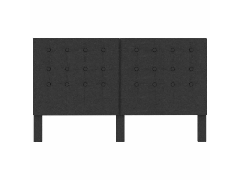 Tufted Headboard, Dark Grey Fabric, 180x200 cm, 72586KCPH
