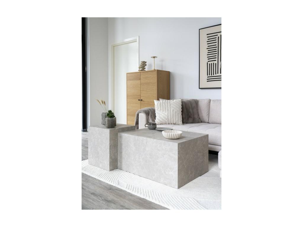 Homeboisstore Coffee Table Gray 40x40x45 cm Homeboisstore 74071QXGU