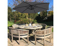 Gray Cantilever Parasol 3m x 3m x 2.5m 36987BRCS