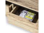 TV stand with 2 drawers, metal and wood - W120cm Sunmeub 36786AGMI
