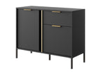 Sunmeub Chest of Drawers COD104 2D1D 104x40x82 Black 89247HUWP