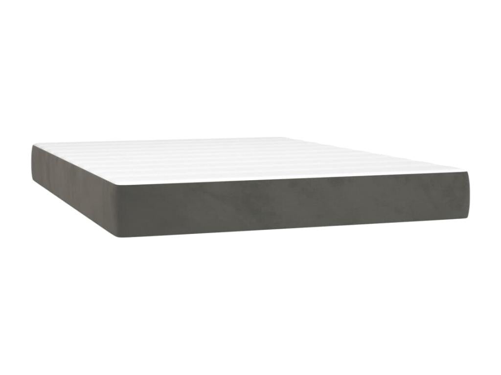 Bed base and mattress at Homeboisstore, Dark Grey 140x190 Velvet 81686NRAY