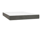 Bed base and mattress at Homeboisstore, Dark Grey 140x190 Velvet 81686NRAY