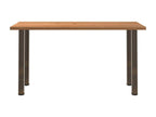 Light brown rectangular solid oak dining table 41452LIWN