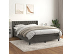 Bed base and mattress at Homeboisstore, Dark Grey 140x190 Velvet 81686NRAY
