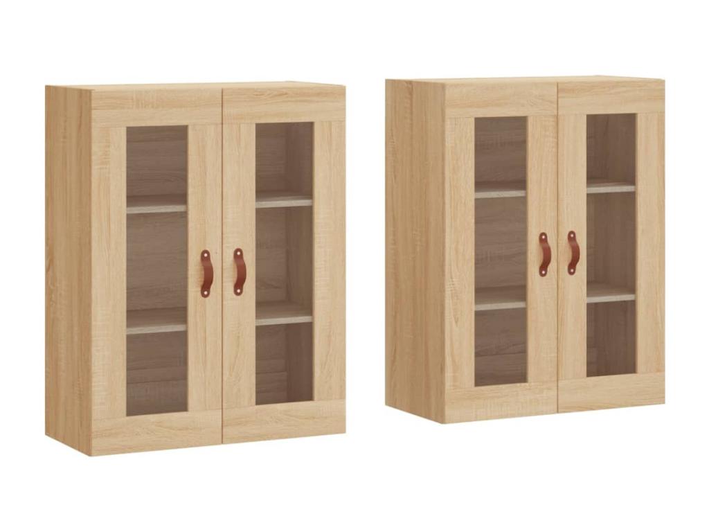 Sunmeub engineered wood oak 2-piece wall cabinets 36703SGBV