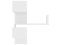 Corner wall shelf, 2 pcs, white, 40x40x50 cm, 88594MDTD