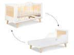 Sunmeub by Sunmeub Convertible Baby Cot and Changing Table - White 22149UQVV