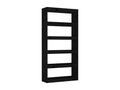 Bookshelf/Room Divider, Black, 80x30x167.4 cm, Solid Pine, 93641JEVE