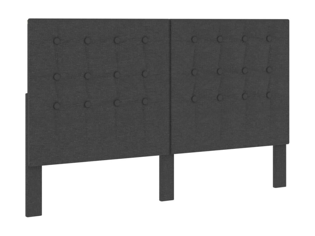 Tufted Headboard, Dark Grey Fabric, 180x200 cm, 72586KCPH