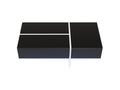 Coffee table - with app-controlled LED lighting system - Black 42073ITQF