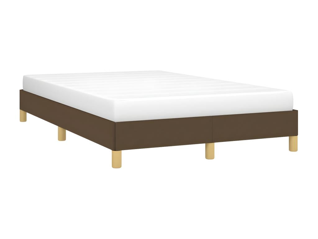 Bed frame without mattress dark brown 120x190 cm fabric 03037KFGA