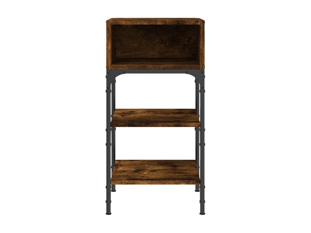 Smoked oak bedside table 35x34.5x70 cm engineered wood 36072XNKH