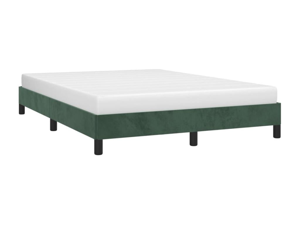 Dark Green Bed Frame 140x200 cm Velvet 51707YDGX