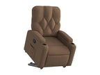 Brown Fabric Reclining Armchair 69309MERN